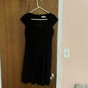 Calvin Klein retro cap sleeve fit and flare